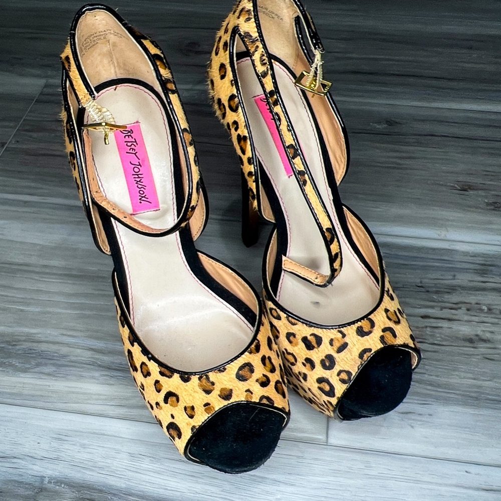 Cheetah print heels